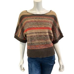 Striped Dolman Sleeve Sweater